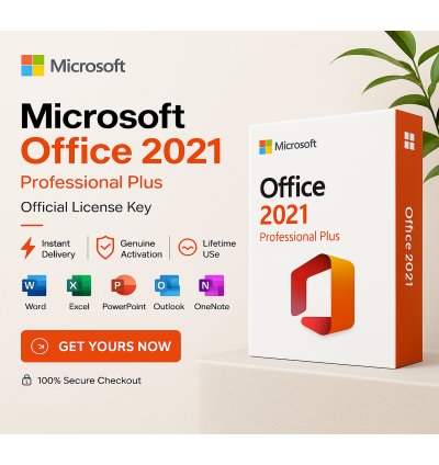 Microsoft Office 2021 Professional Plus – Lifetime License, Classic Desktop Apps for PC & Mac, Home & Business Use, Perpetual License (Word, Excel, PowerPoint, Outlook, Access, Publisher, OneNote)