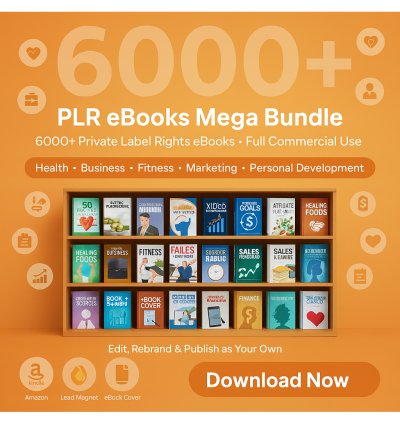 PLR eBooks Mega Bundle – 6000+ Private Label Rights eBooks for Health, Business, Fitness & More