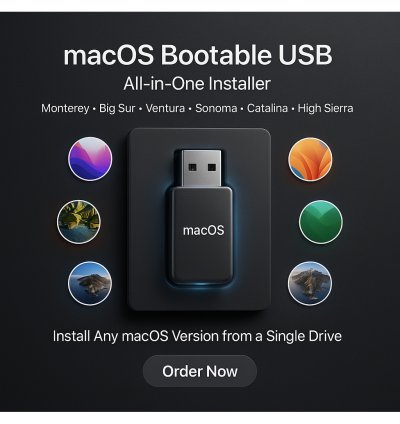 macOS Bootable USB – All-in-One Installer for Monterey, Big Sur, Ventura, Sonoma & More - Rwgular shipping