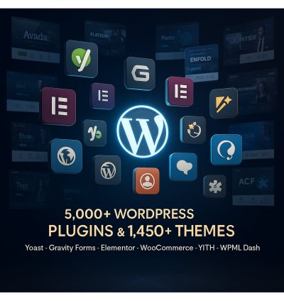 5,000+ Premium WordPress Plugins & 1,450+ Themes – Yoast, Gravity Forms, Elementor, WooCommerce, YITH